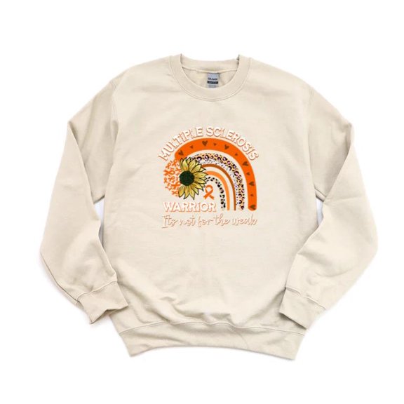 Multiple Sclerosis Rainbow MS Awareness Support Warrior Hope Love Fight SweatShirt Unisex, up to 5XL