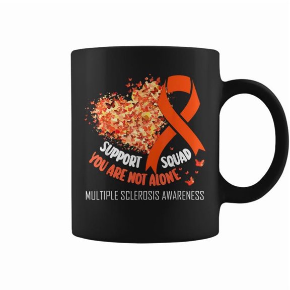 Multiple Sclerosis Ribbon Support Squad Ms Awareness Coffee Mugs
