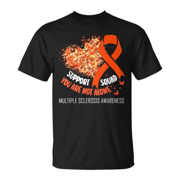 Multiple Sclerosis Ribbon Support Squad Ms Awareness TShirt