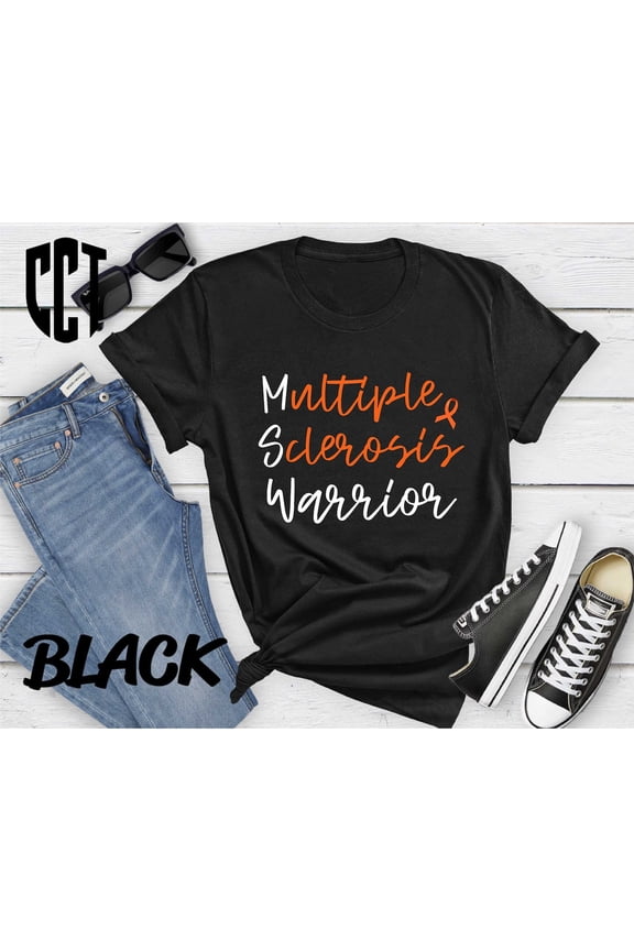 Multiple Sclerosis Shirt, MS Awareness Shirt, MS Warrior Sweater, MS Fighter Shirt, Multiple Sclerosis Warrior, Orange Ribbon Cancer TSHIRT All Size S-5XL
