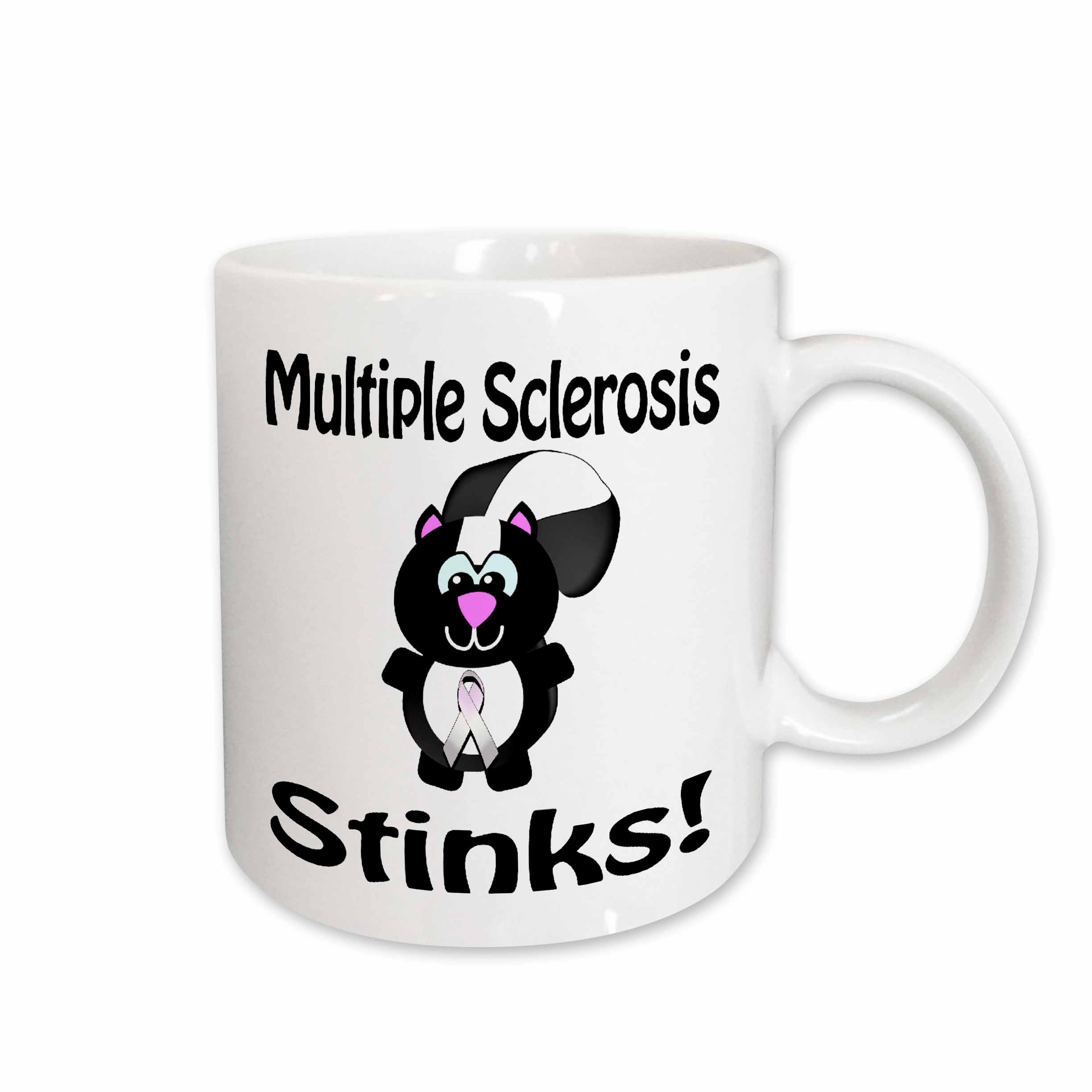 3drose, Multiple Sclerosis Stinks Skunk Awareness Ribbon Cause Design ...