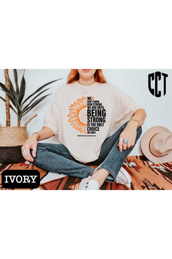 Multiple Sclerosis Sunflower Shirt,Multiple Sclerosis Warrior Shirt,Family Support,Leukemia Cancer Gift,Cancer Support,MS Awareness Month SWEATSHIRT All Size S-5XL