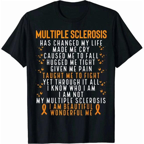 Multiple Sclerosis Survivor Cure Fight Ms Warrior Unisex S-5XL T-Shirt