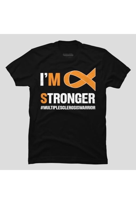 Multiple Sclerosis Warrior MS Month Orange Ribbon, H32504 T-Shirt, for Men and Women, Up to Size 5XL