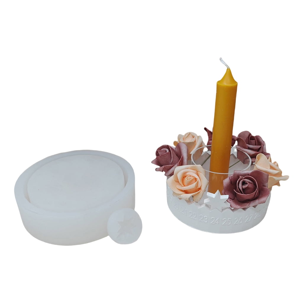 Multiple Size Calendar Sturdy Silicone Mold Set Portable Accessory for Craft Supplies Candle Making Plaster Crafting