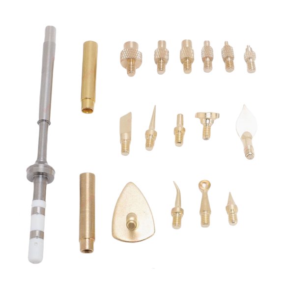 Multiple Size Ergonomic Brass Soldering Tip Tool For Quick Heat Insertion Nut Application With Enhancing Grip Comfort