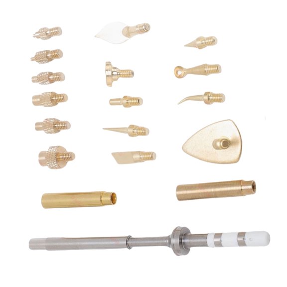 Multiple Size Ergonomic Brass Soldering Tip Tool For Quick Heat Insertion Nut Application With Enhancing Grip Comfort