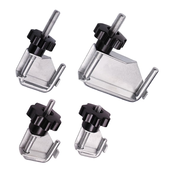 Multiple Size Hose Clamping Pliers Set of 4, Metal Construction for Secure Pipe Connection and Sealing in Auto Repairs