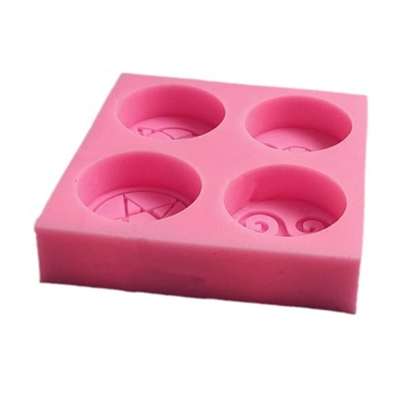 Multiple Size Symbol Sturdy Silicone Mold Set Portable Accessory for Craft Supplies Making Plaster Crafting