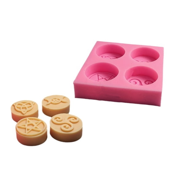 Multiple Size Symbol Sturdy Silicone Mold Set Portable Accessory for Craft Supplies Making Plaster Crafting