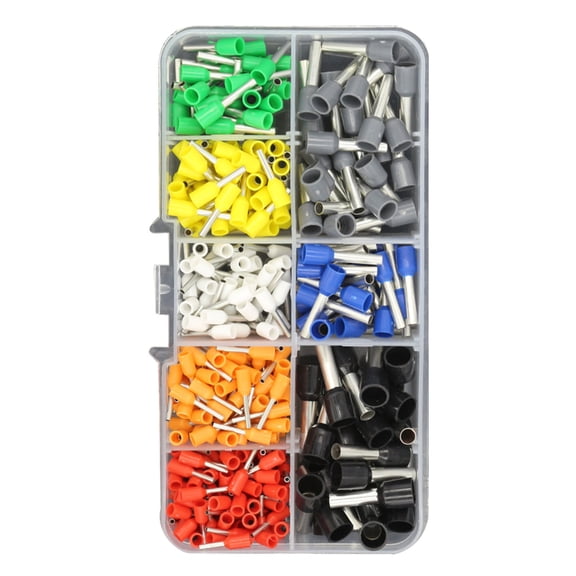 Multiple Size Wire Ferrule Set 400pcs Insulated crimps Terminals Electrical Wire Ferrules set for Various Cable Gauges
