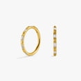 thumbnail image 1 of Multiple Sizes Bamboo Joint Crystal 3A CZ Cartilage Hoop, 1 of 10