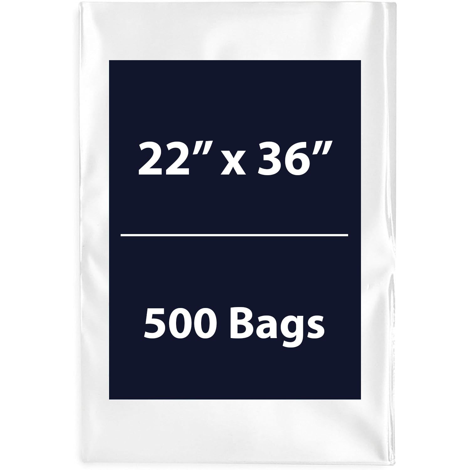 Multiple Sizes Clear Flat Poly Bags - 22