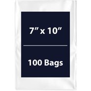 4x7 Inch Clear Zip Lock Bags - 2 Mil Thick, Pack Of 100, Reclosable, FDA Compliant For Food