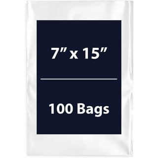 Clear Compostable Cellophane Bags, 7x15, 100 Pack