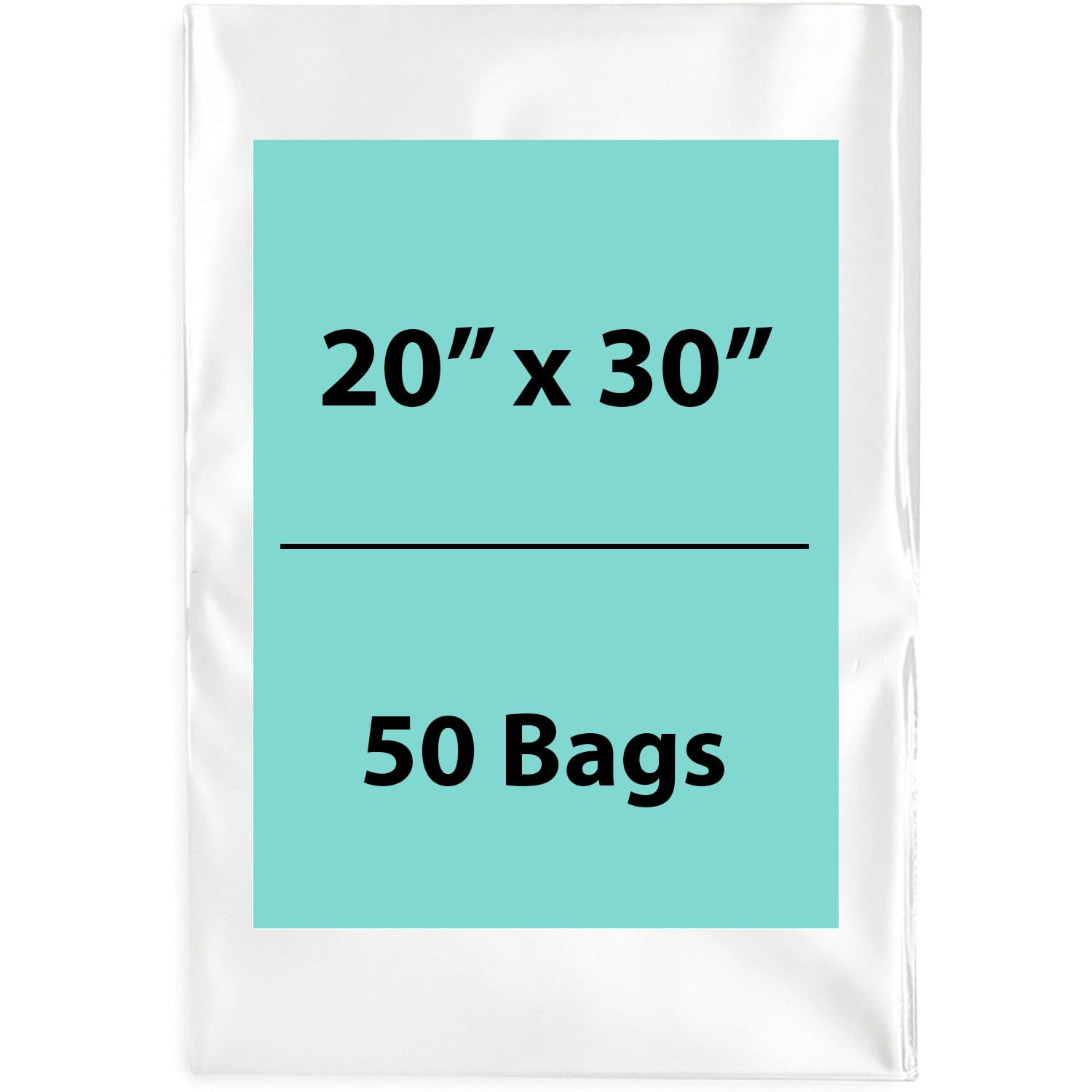 Polyethylene Heavy Duty Flat Bags 20 x 30 50 pack TFB32030