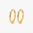 thumbnail image 1 of Multiple Sizes Essential Plain Thin Hoop Earrings, 1 of 7