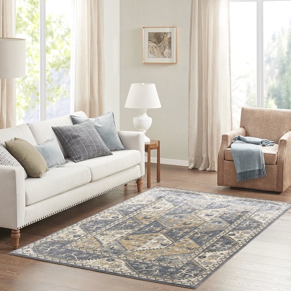 Multiple Sizes - Fade Resistant Woven - High Traffic Spaces - Geometric Design Appeal