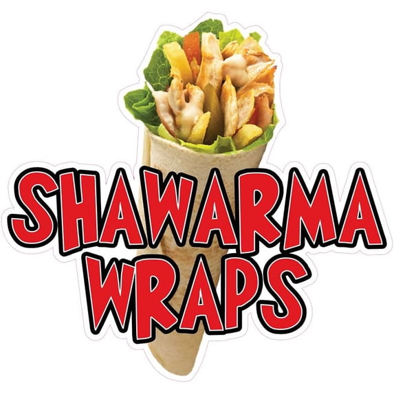 Multiple Sizes Shawarma Wraps Restaurant Food Meat Indoor Decal ...