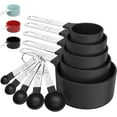 thumbnail image 1 of Multiple Sizes Stainless Steel and Food Safe Plastic Stackable Dishwasher Safe Measuring Cups With 5 Measuring Spoons, 1 of 8