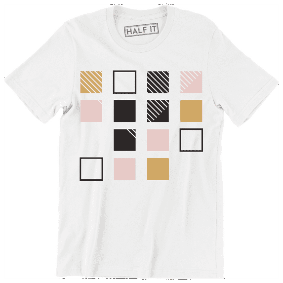 Multiple Squares Design Different Colors Nice Abstract Men's T-Shirt