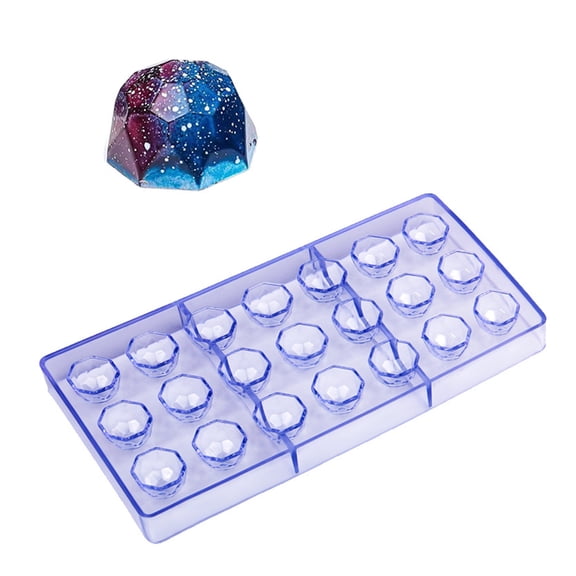 Multiple Styles 21 Cavity Gemstones Mould Gemstones Shape Chocolate Mold for Bonbons and Candy Making Pastries Tool