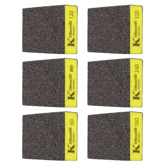 Multiple Surfaces Sanding Set 6Pcs Sander Sponge Block Water Resistant for Woodworking and Surfaces