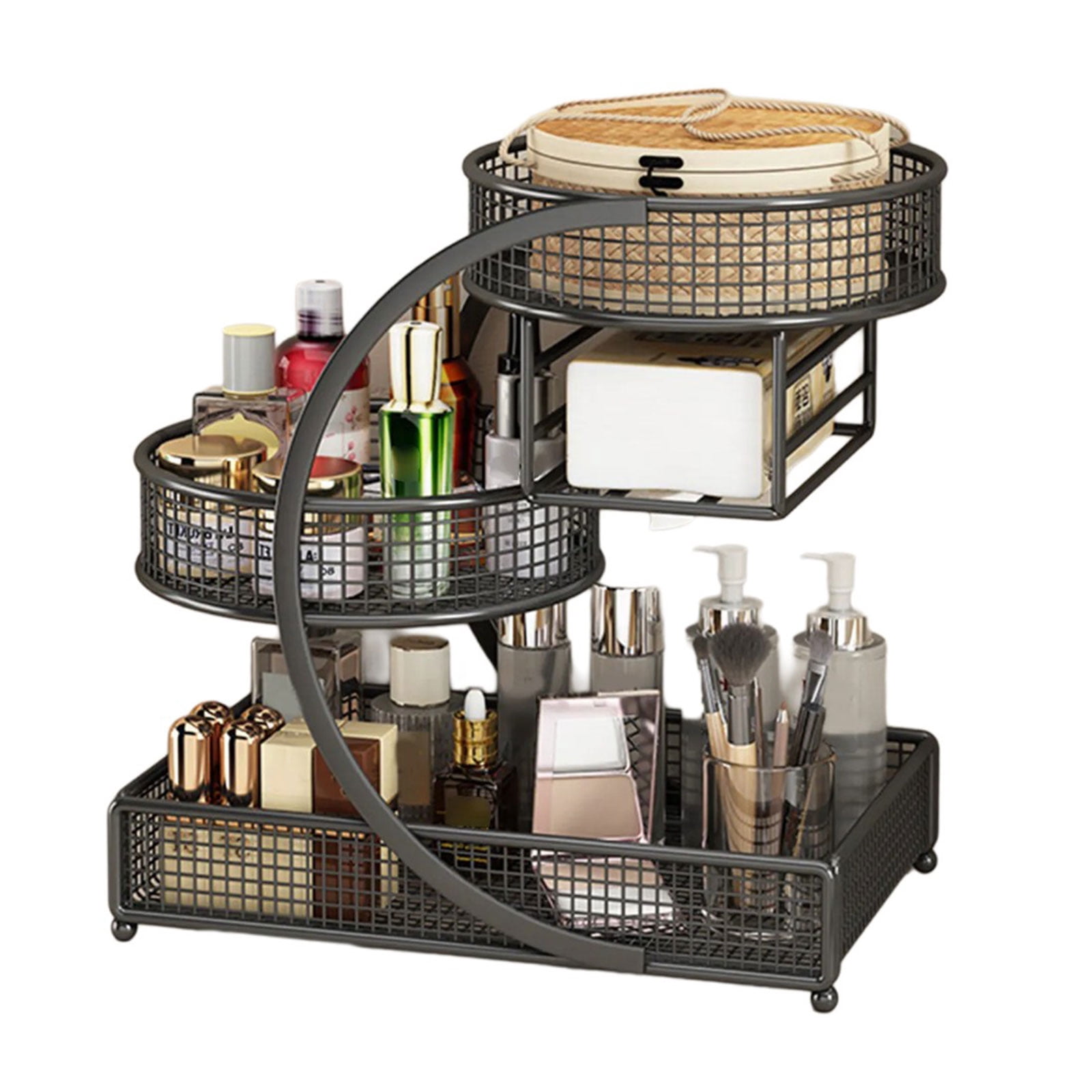 Multiple Tiers Countertop Rack Sturdy Metal Design Without Tool Need ...