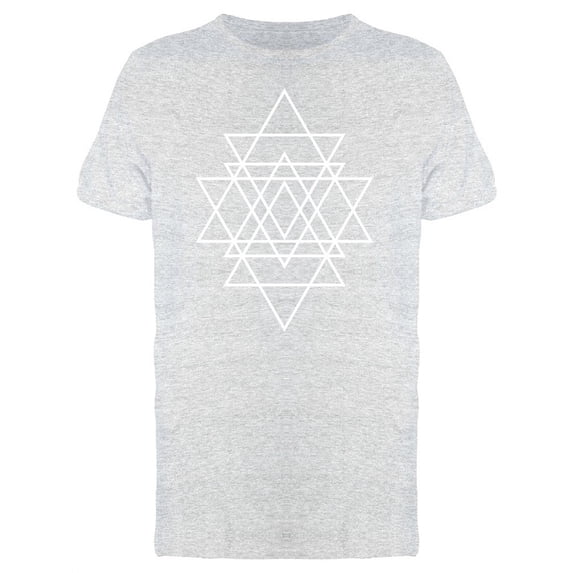 Multiple Triangles Hipster Art T-Shirt Men -Image by Shutterstock, Male Medium