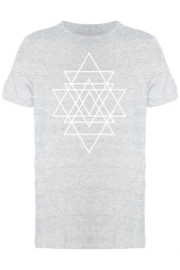 Multiple Triangles Hipster Art T-Shirt Men -Image by Shutterstock, Male Medium