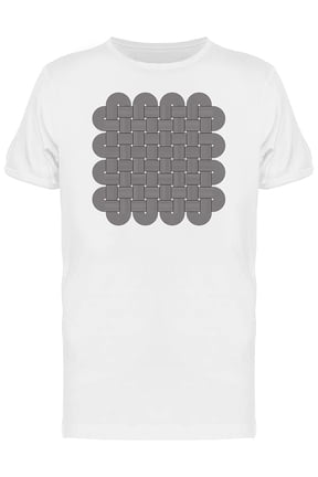 Multiple Twisted Lines Knots T-Shirt Men -Image by Shutterstock, Male Large