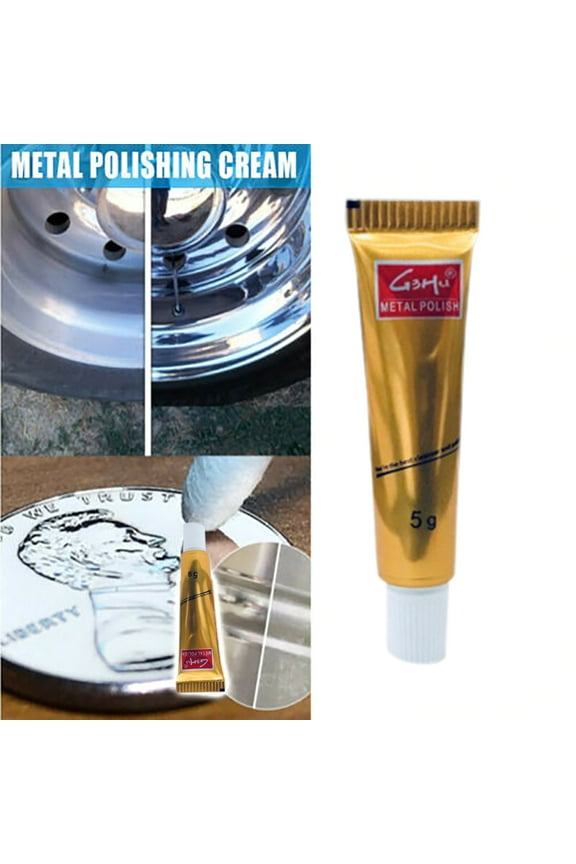 Multiple Uses Metal Polish Paste Set Of 3, Multi-Metal Cleaner And Shine Restorer, Removes Tarnish And Oxidation, For Household Silver Brass Chrome Copper Tools, Easy Application And Buffing