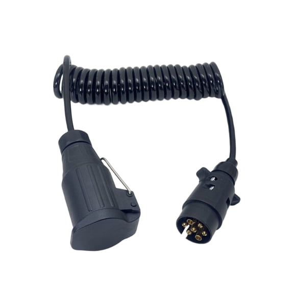 Multiple Vehicle Available 7 to 13 Pin Trailer Connector 12V Coiled ABS Cable for Caravans Campers