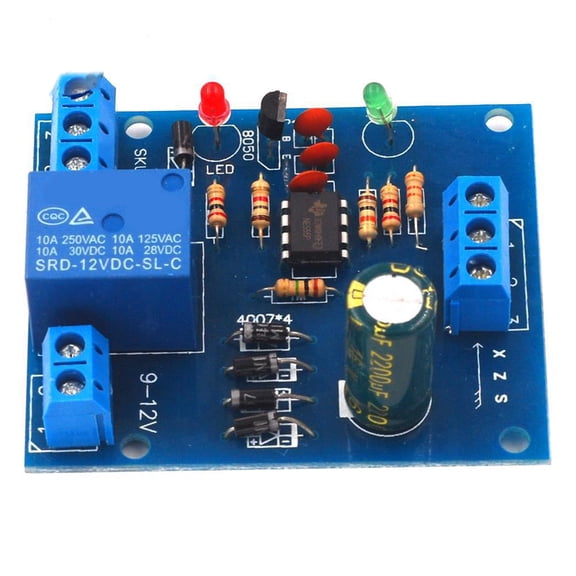 Multiple Voltages Water Levels Controller For Automatic Pumping Featuring Home Wiring Probes And Highly Power Relays