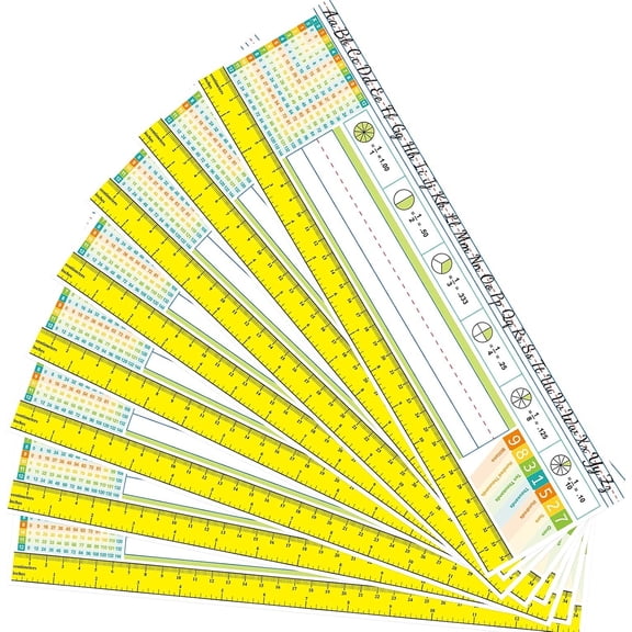 Multiplication Desk Reference Nameplates Pack of 36 Traditional | Manuscript, Self Adhesive, Math, Name Plate, Students, , 1st Grad, Primary School