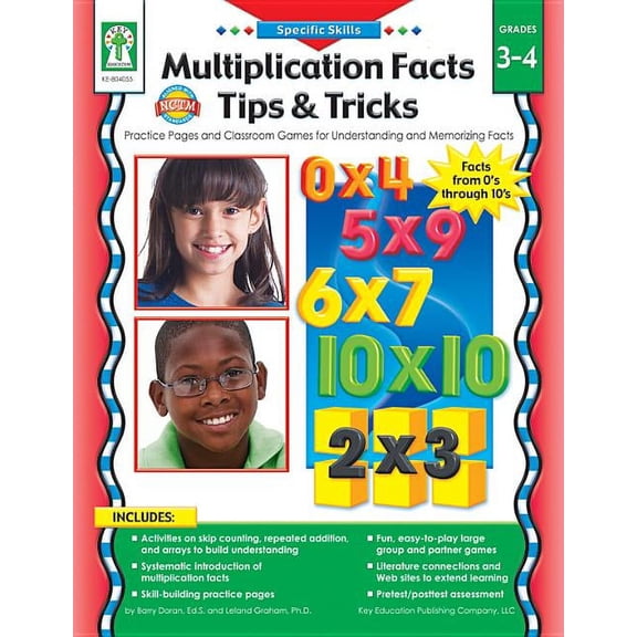 Pre-Owned Multiplication Facts Tips and Tricks, Grades 3 - 4 : Practice Pages and Classroom Games for Understanding and Memorizing Facts (Paperback)