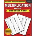 thumbnail image 1 of Pre-Owned Multiplication Made Easy: Fast Learning - Memory Booster Workbook One Sheet A Day Practice Worksheets Paperback Mathyz Learning, 1 of 1