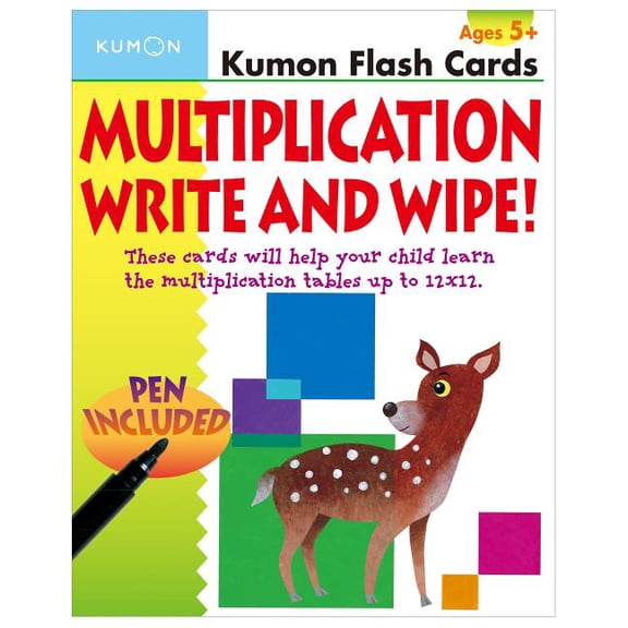 Kumon Multiplication Write and Wipe Flash Cards, (Paperback)
