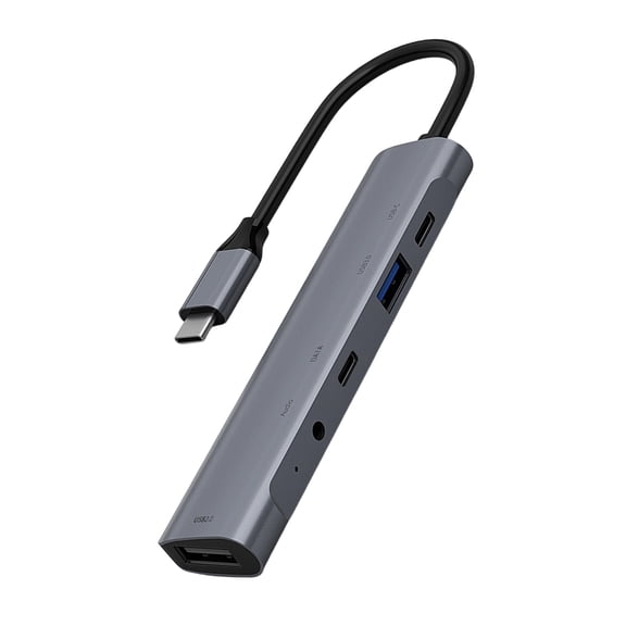 Multiport Type C Dock With Fast Speed Data Transfer And 60W Power Delivery Function