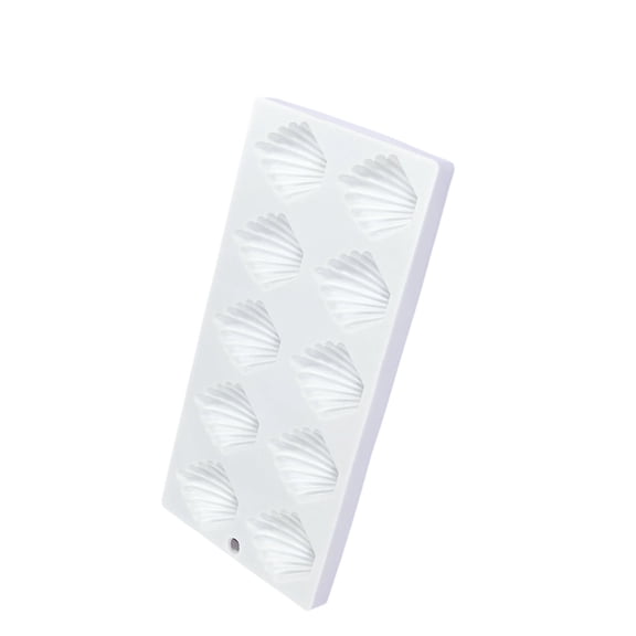 Multipurpose 10 Cavity Shell Shape Silicones Molds Nonstick Madeleine Cake Dessert Cookie Baking Pan For Home Cooking