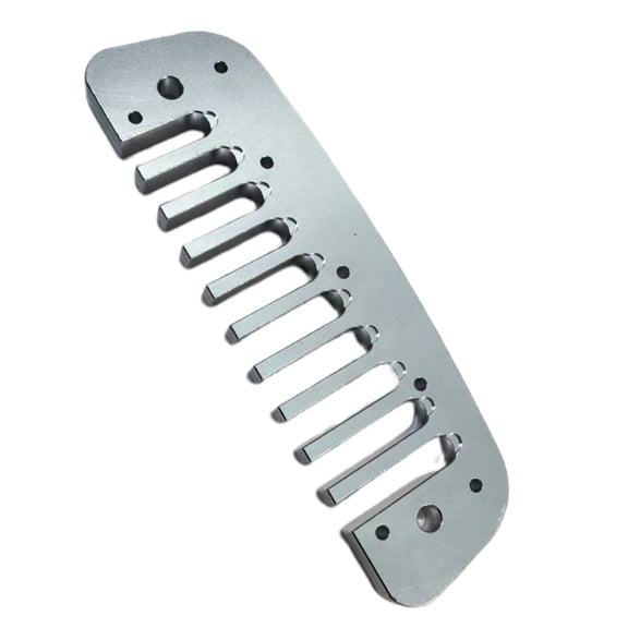 Multipurpose 10 Holes Blues Harmonica Tuning Comb Metal Texture Suitable for Stage Practice and Creative Expression