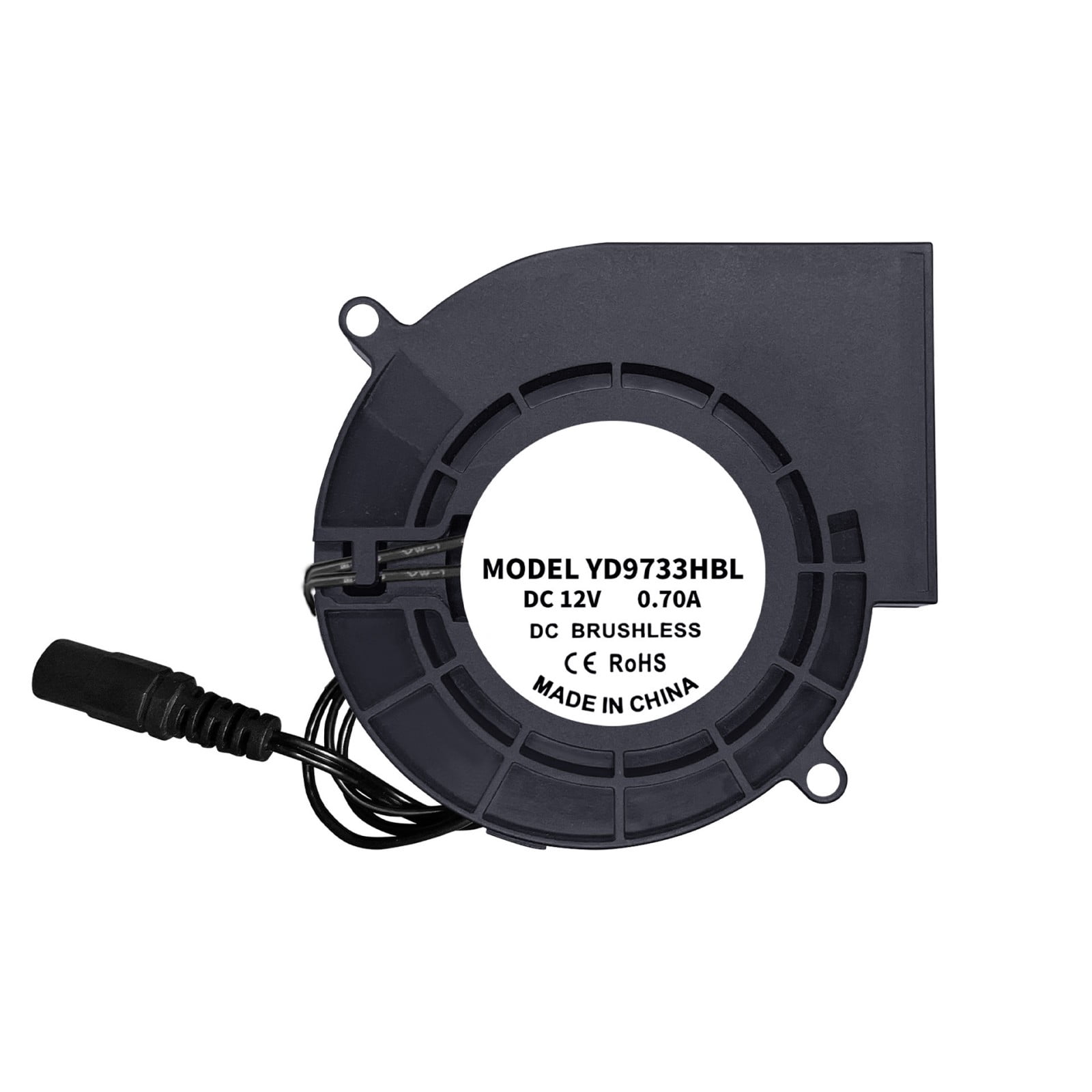 Multipurpose 12V Brushless Blower Fan 97mm Bearing Centrifugal Fan for Barbecue Fireplaces Stove Ventilation