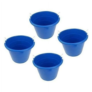 Little Giant 6.5 Gallon Plastic All-Purpose Tub Blue