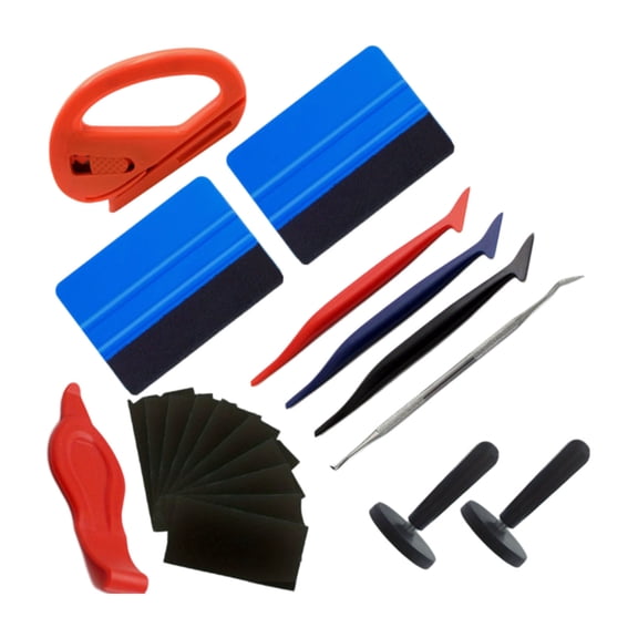 Multipurpose 20Piece Plastic Squeegee Installation Set Suitable For Automotive Window Tinting And Paint Protected Films