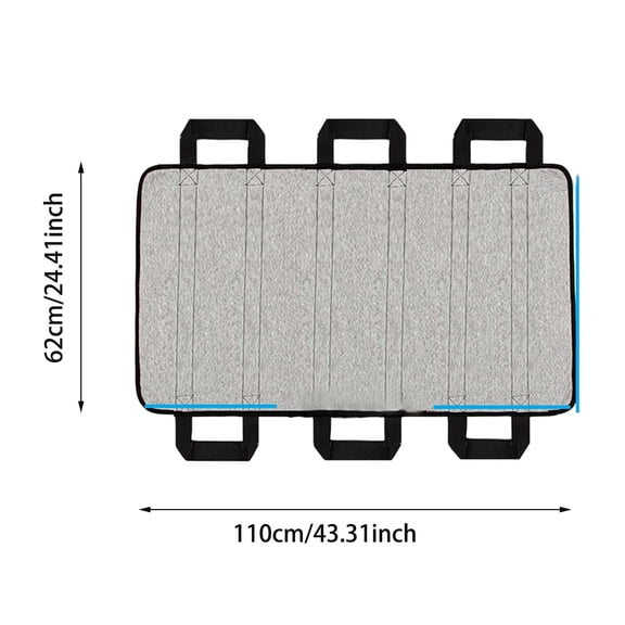 Multipurpose 24" x 43" Positioning Bed Pad with Reinforced Handles - Reusable & Washable Patient Sheet for Turning, Lifting & Repositioning For Home Use