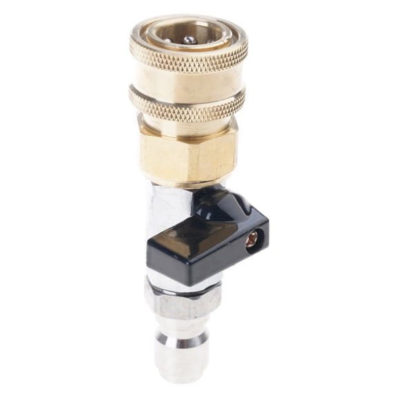 Multipurpose 3/8 Inch Air Shut Off Valves Quick Connection Coupling Sturdy Brass Fitting for Pneumatics Systems