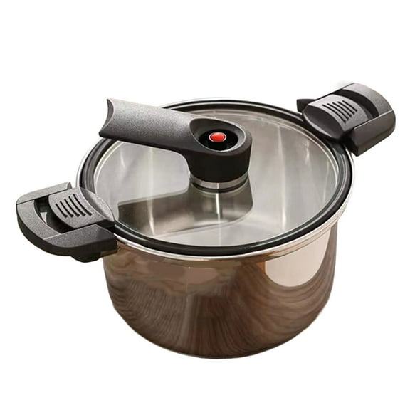 Practical 304 Steel Pressure Cooker 3.6/5.4L Capacity Excellent Heat Distribution Safe Home Cooking Machine