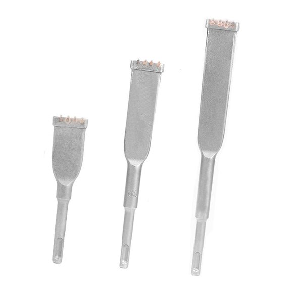 Multipurpose 32mm 4 Tooth Hammer Drill Chisel For Construction Demolitions And Masonry Work With Round Shank