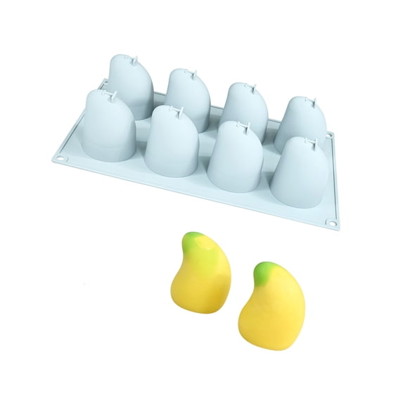 Multipurpose 3D Mangos Shape Silicone Molds For Creating Mousses Cakes Pastries Ice Cream And Chocolate Treats Baking Tray
