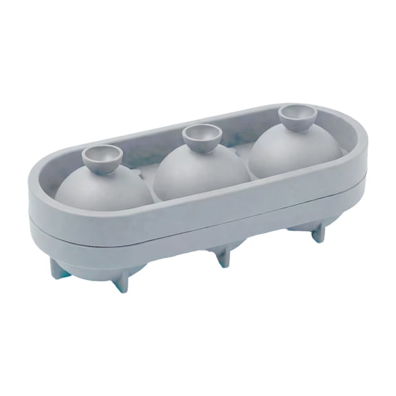 Multipurpose 3D Tennis Shape Ice Maker Mold 3 Cavities Silicone Ice Maker Mold For Chocolate And Jelly Making